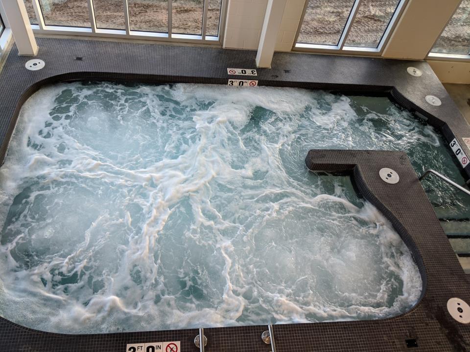Hot Tub with jets running