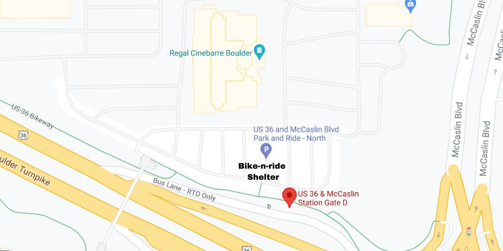 Bike-n-ride Shelter map