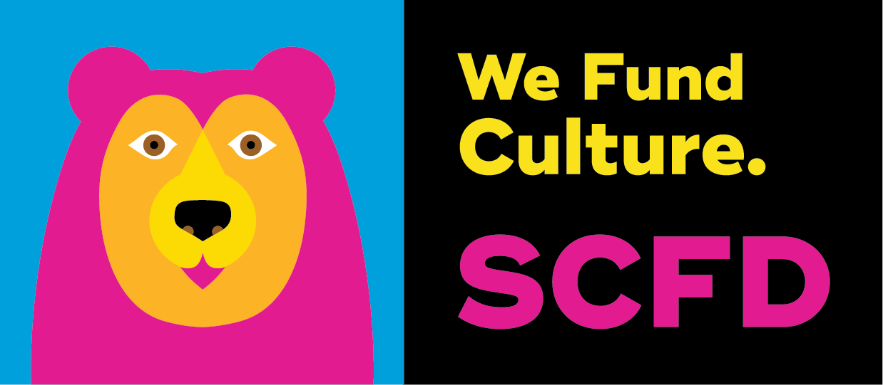 pink bear logo and text 